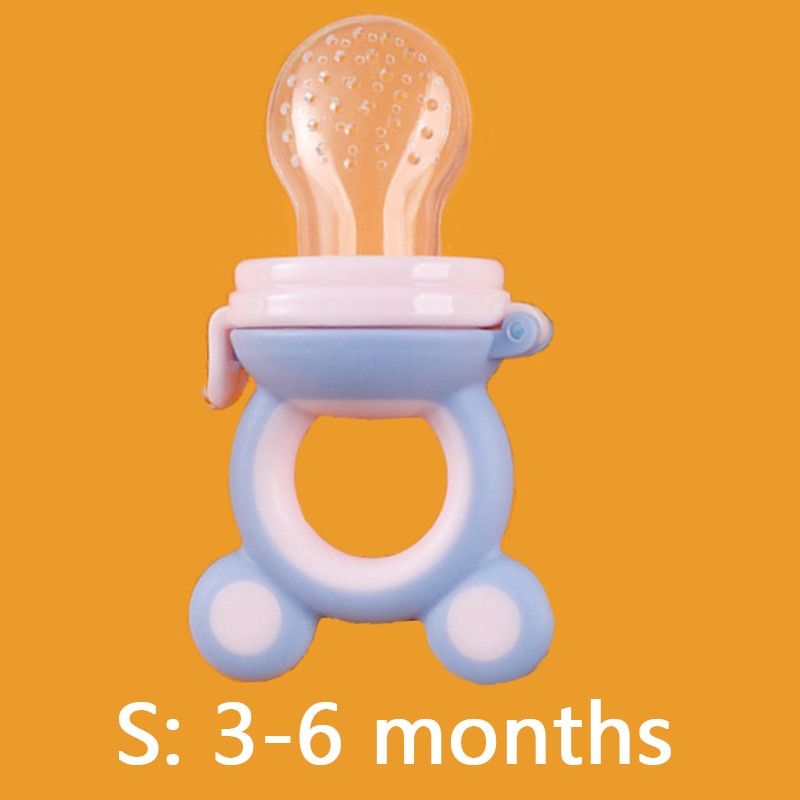 TYRY.HU 1Pc Baby Pacifiers Feeder Cartoon Kids Fruit Food Feeder Nipples Feeding Safe Supplies Nipple Teat Bottle BPA Free