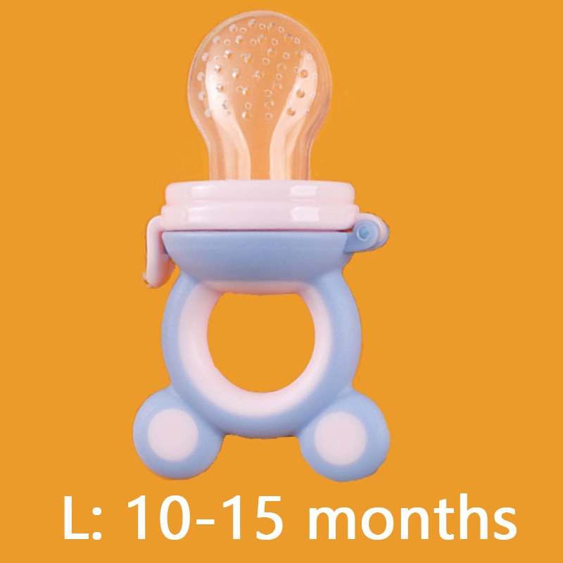 TYRY.HU 1Pc Baby Pacifiers Feeder Cartoon Kids Fruit Food Feeder Nipples Feeding Safe Supplies Nipple Teat Bottle BPA Free