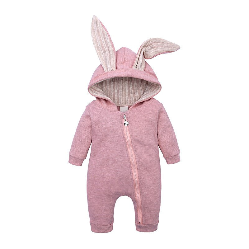 Spring Autumn Baby Rompers Cute Cartoon Rabbit Costume
