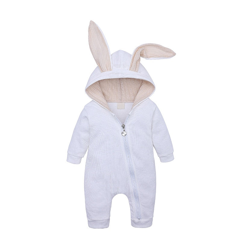 Spring Autumn Baby Rompers Cute Cartoon Rabbit Costume