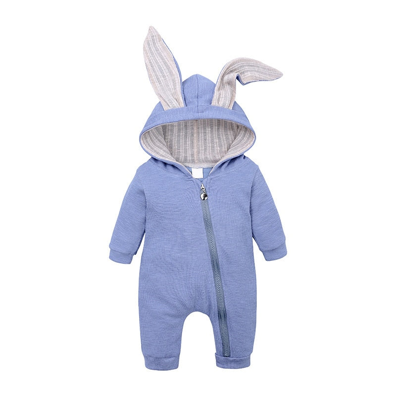 Spring Autumn Baby Rompers Cute Cartoon Rabbit Costume