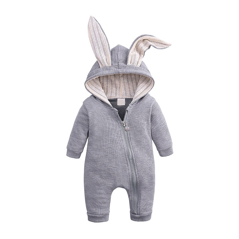 Spring Autumn Baby Rompers Cute Cartoon Rabbit Costume
