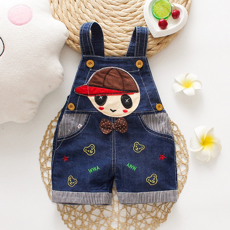 IENENS Summer Kids Baby Boys Jumper Pants Denim Clothing Shorts Jeans
