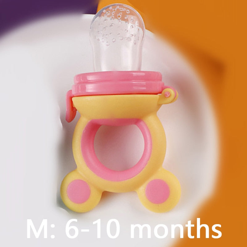 TYRY.HU 1Pc Baby Pacifiers Feeder Cartoon Kids Fruit Food Feeder Nipples Feeding Safe Supplies Nipple Teat Bottle BPA Free