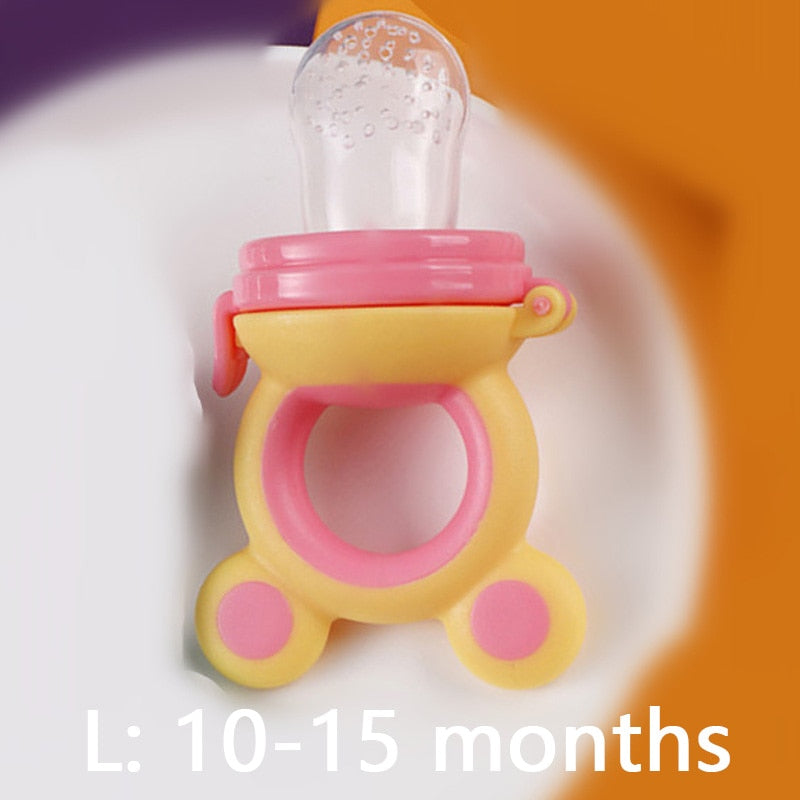 TYRY.HU 1Pc Baby Pacifiers Feeder Cartoon Kids Fruit Food Feeder Nipples Feeding Safe Supplies Nipple Teat Bottle BPA Free