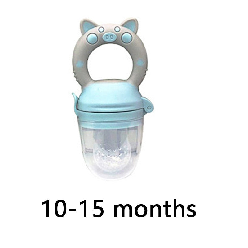 TYRY.HU 1Pc Baby Pacifiers Feeder Cartoon Kids Fruit Food Feeder Nipples Feeding Safe Supplies Nipple Teat Bottle BPA Free