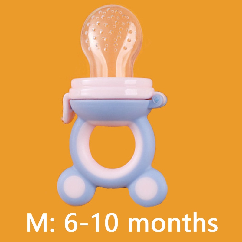 TYRY.HU 1Pc Baby Pacifiers Feeder Cartoon Kids Fruit Food Feeder Nipples Feeding Safe Supplies Nipple Teat Bottle BPA Free