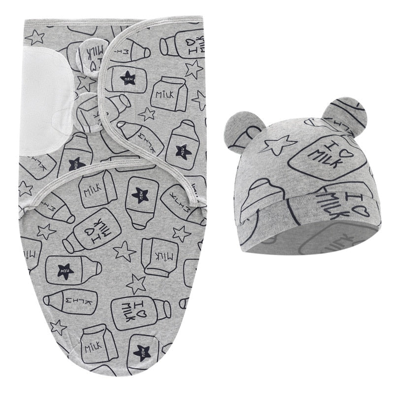 Babies Sleeping Bags Newborn Baby Cocoon Swaddle Wrap Envelope 100%Cotton