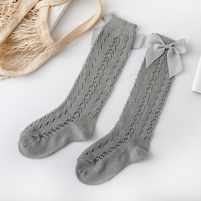 Long Sock Kids Knee High Soft Cotton Mesh Spanish Style