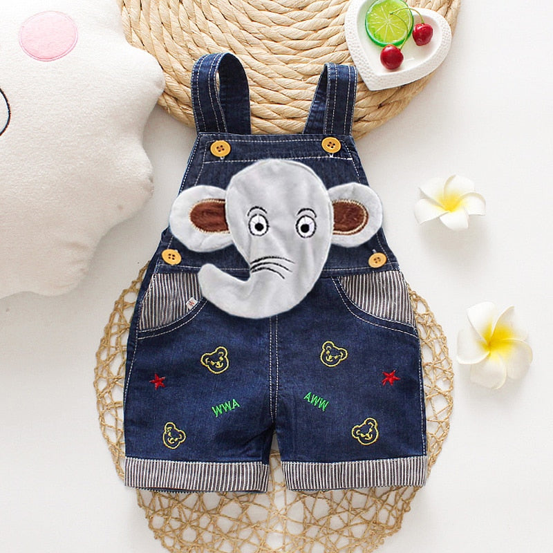 IENENS Summer Kids Baby Boys Jumper Pants Denim Clothing Shorts Jeans