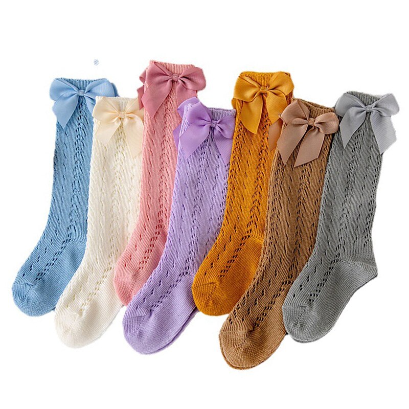 Long Sock Kids Knee High Soft Cotton Mesh Spanish Style