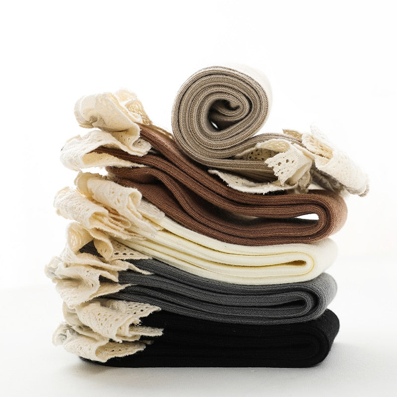 Children Baby Girls Leg Warmer Fox Knee High Socks