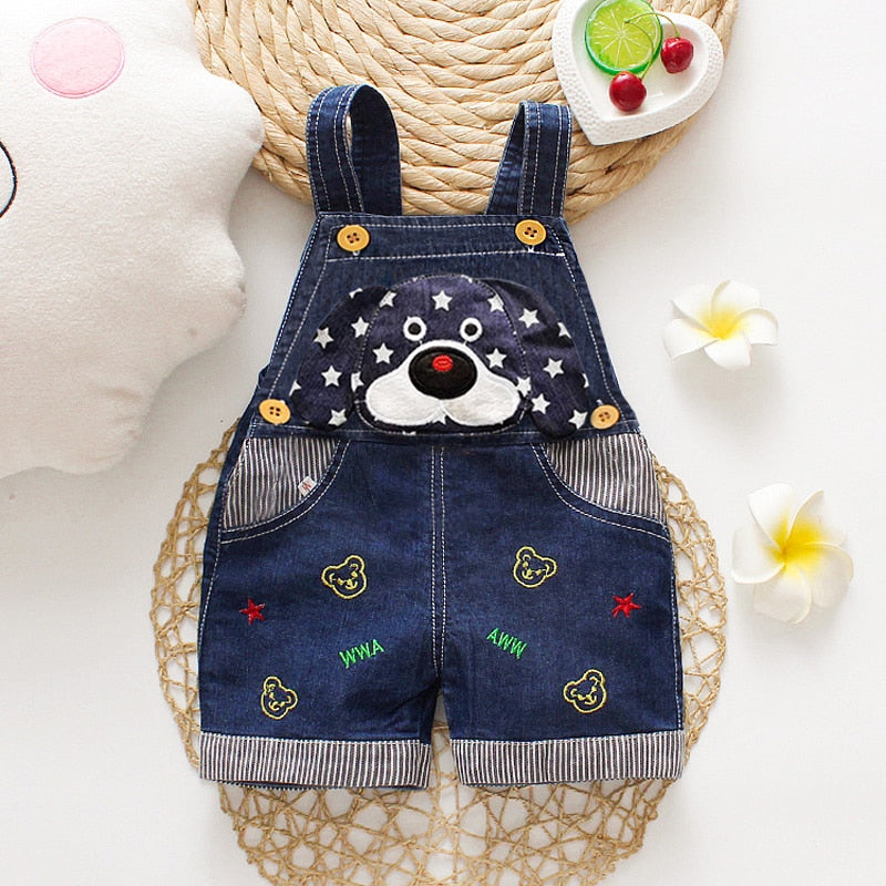 IENENS Summer Kids Baby Boys Jumper Pants Denim Clothing Shorts Jeans