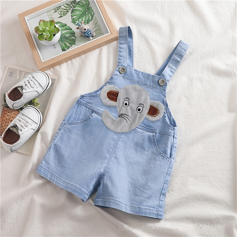 IENENS Summer Kids Baby Boys Jumper Pants Denim Clothing Shorts Jeans