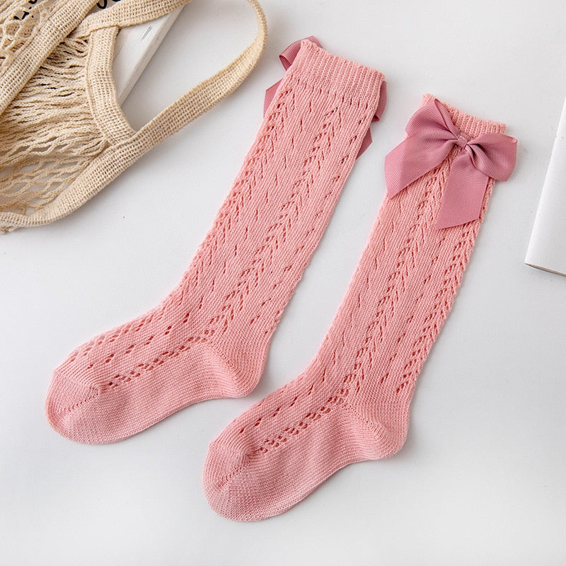 Long Sock Kids Knee High Soft Cotton Mesh Spanish Style