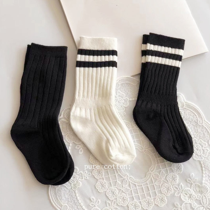 New Kids Cotton Sport School Students Socks